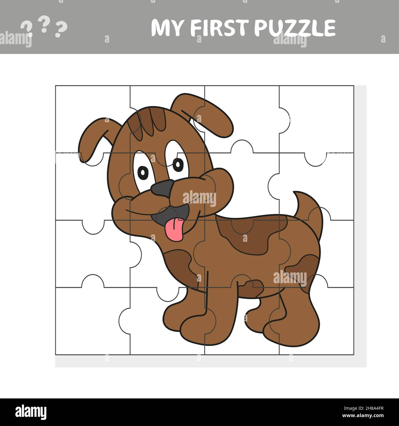 https://c8.alamy.com/comp/2H8A4FR/cartoon-vector-illustration-of-educational-jigsaw-puzzle-game-for-children-with-funny-dog-character-my-first-puzzle-2H8A4FR.jpg