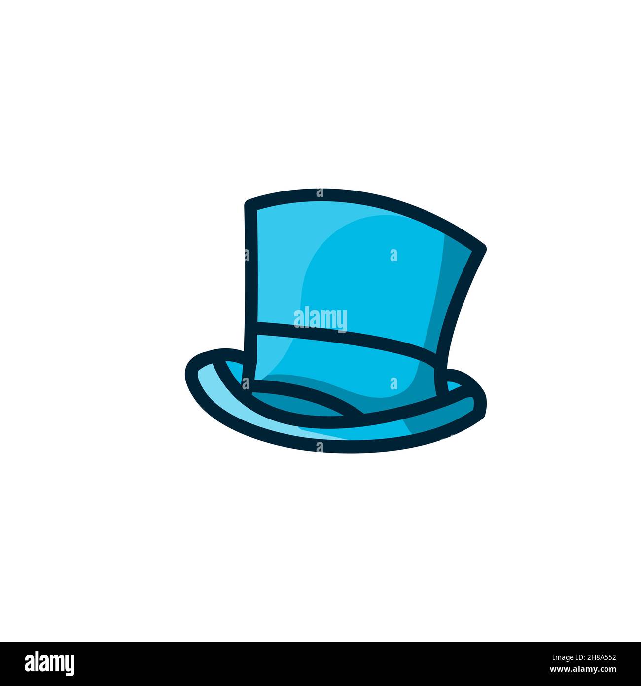 magician hat colorful icon vector illustration Stock Vector
