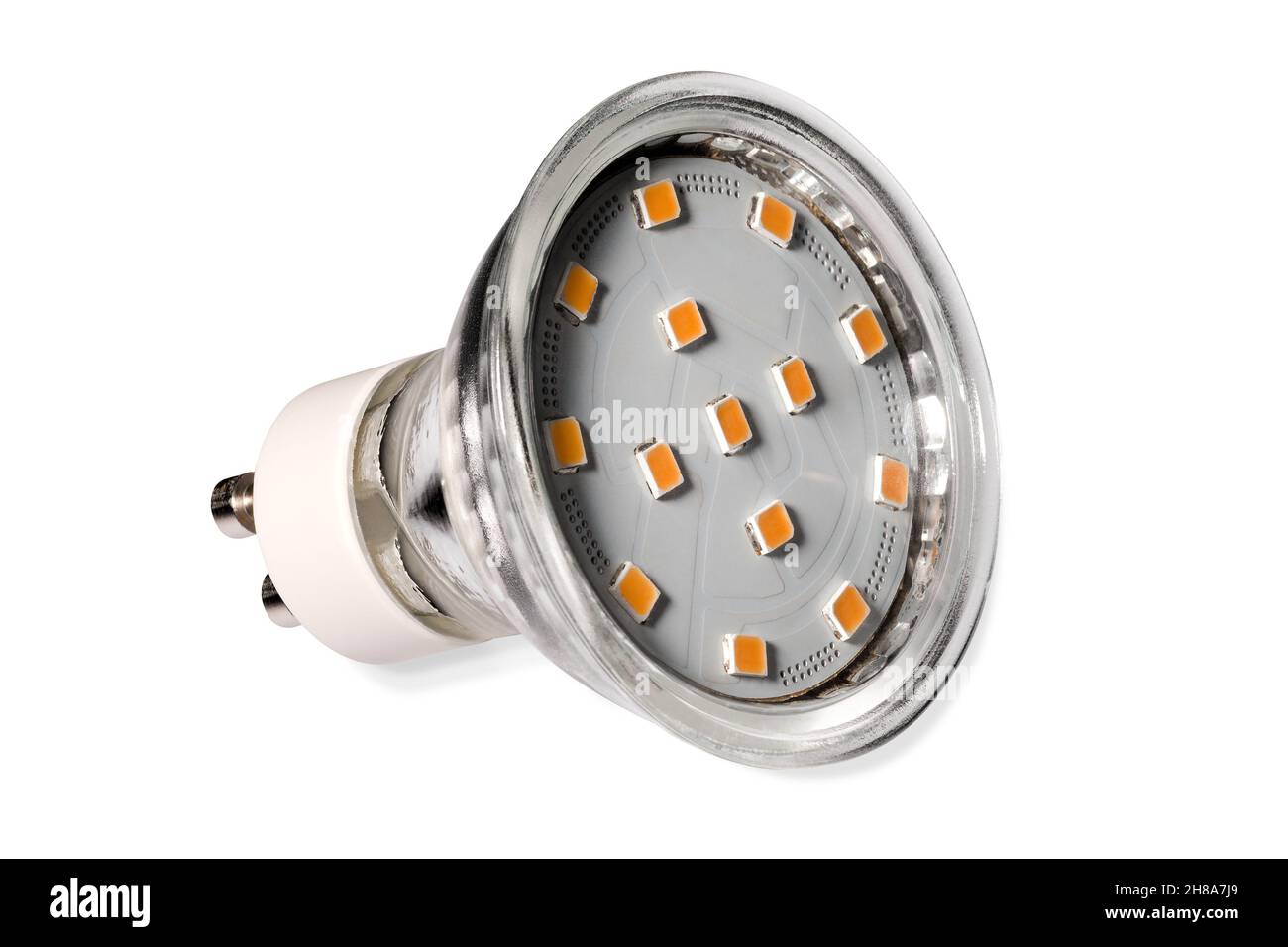 LED reflector light bulb gu10 Stock Photo