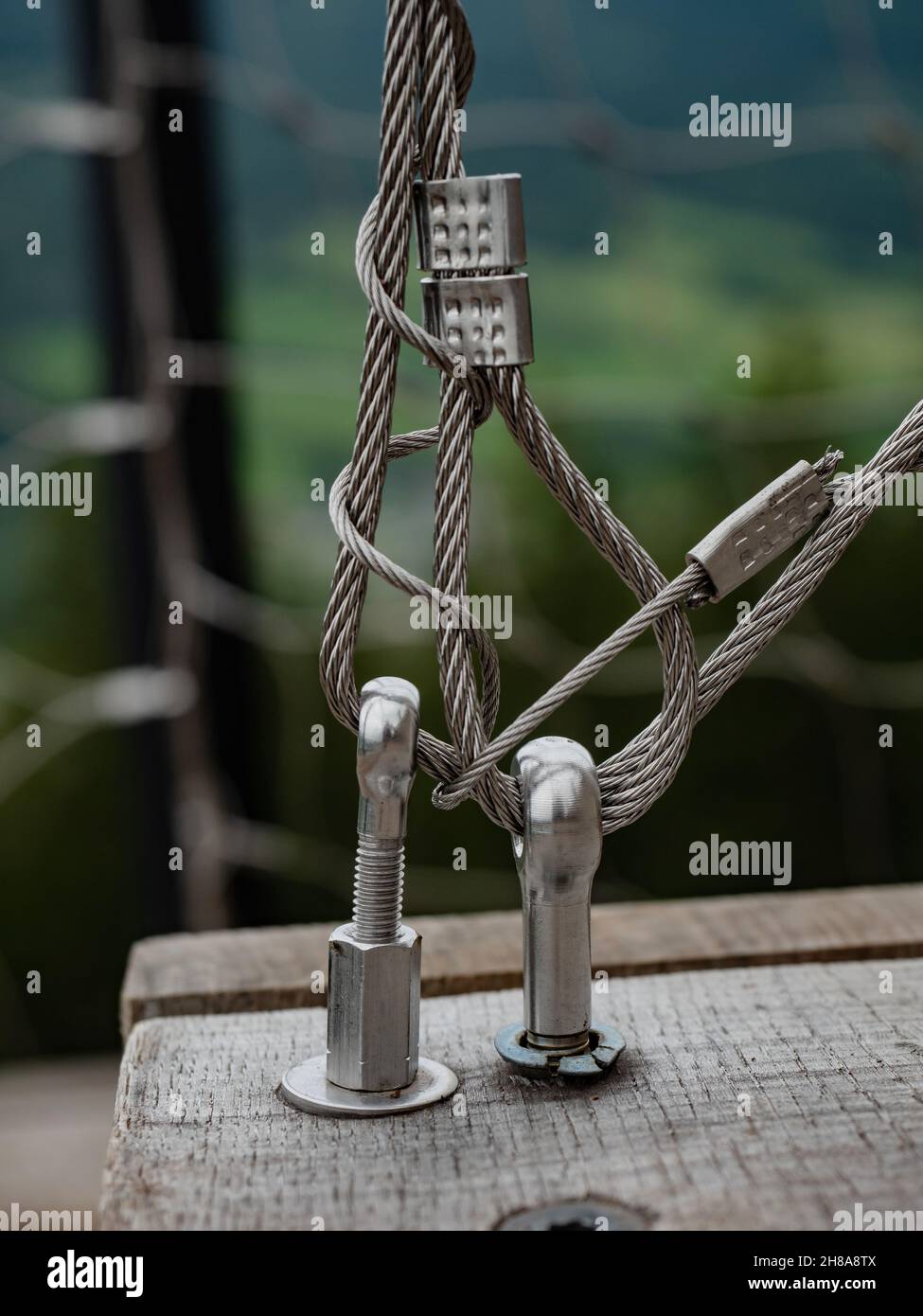 Galvanized steel wire rope hi-res stock photography and images - Alamy