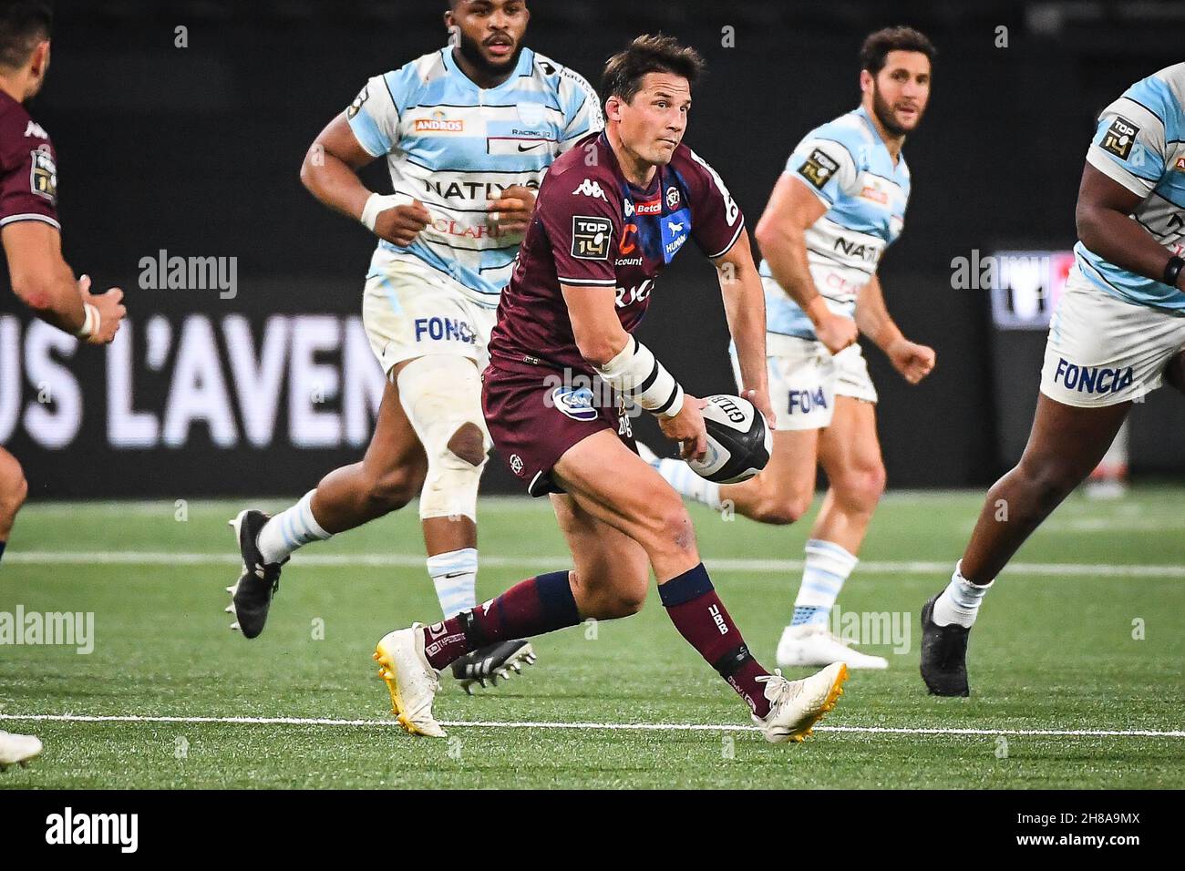 Maillot De Rugby UBB Porté Par François Trinh-Duc, Top 14 2020, Kappa