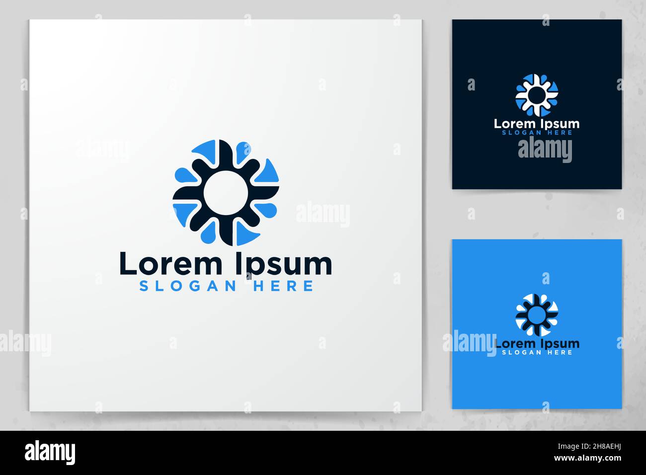Abstract propeller Logo Designs, Vector Illustration Stock Vector