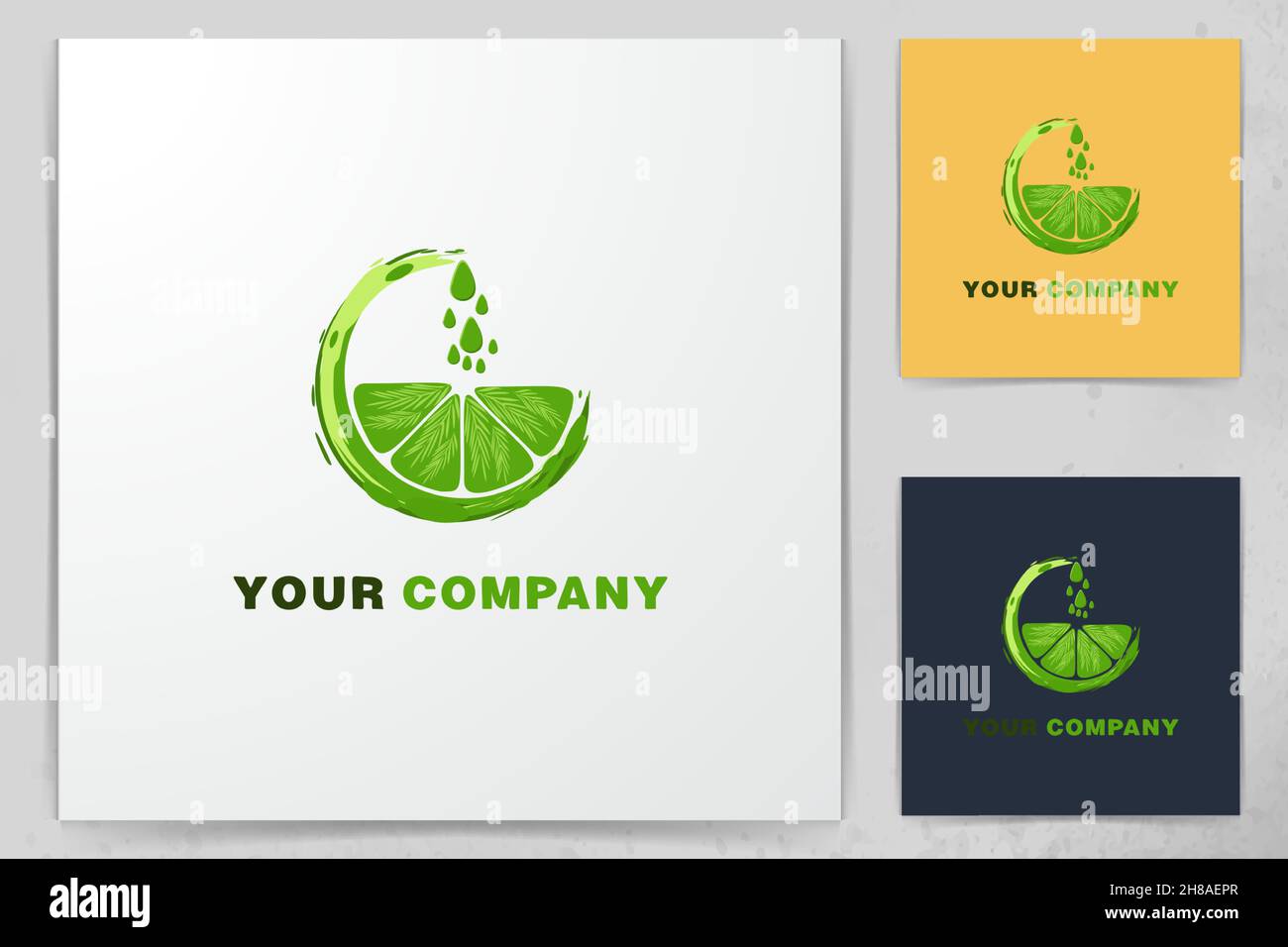 green orange, water drop, Juice Logo Stock Vector Image & Art Alamy