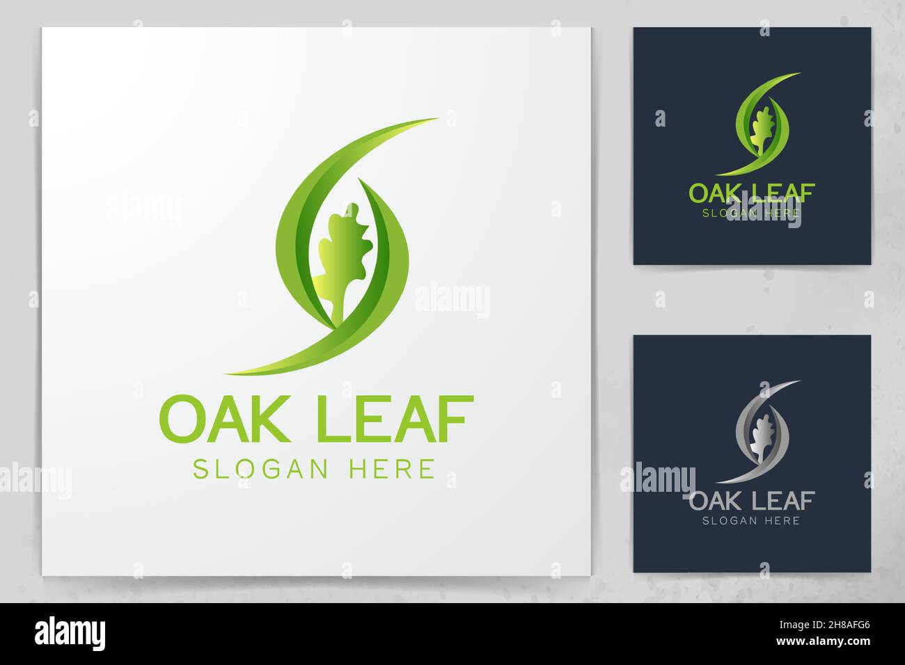 letter S and oak logo Designs Inspiration Isolated on White Background Stock Vector