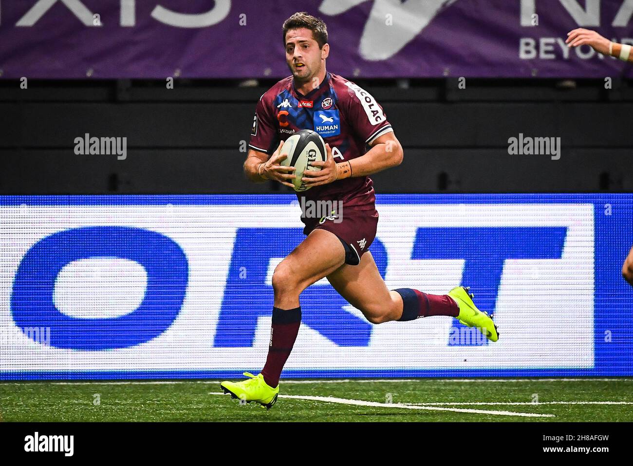 Santiago CORDERO POCIELLO-ARGERICH of Bordeaux during the French championship Top 14 rugby union match between Racing 92 and Union Bordeaux-Bègles on November 28, 2021 at Paris La Défense Arena in Nanterre, France - Photo Matthieu Mirville / DPPI Stock Photo