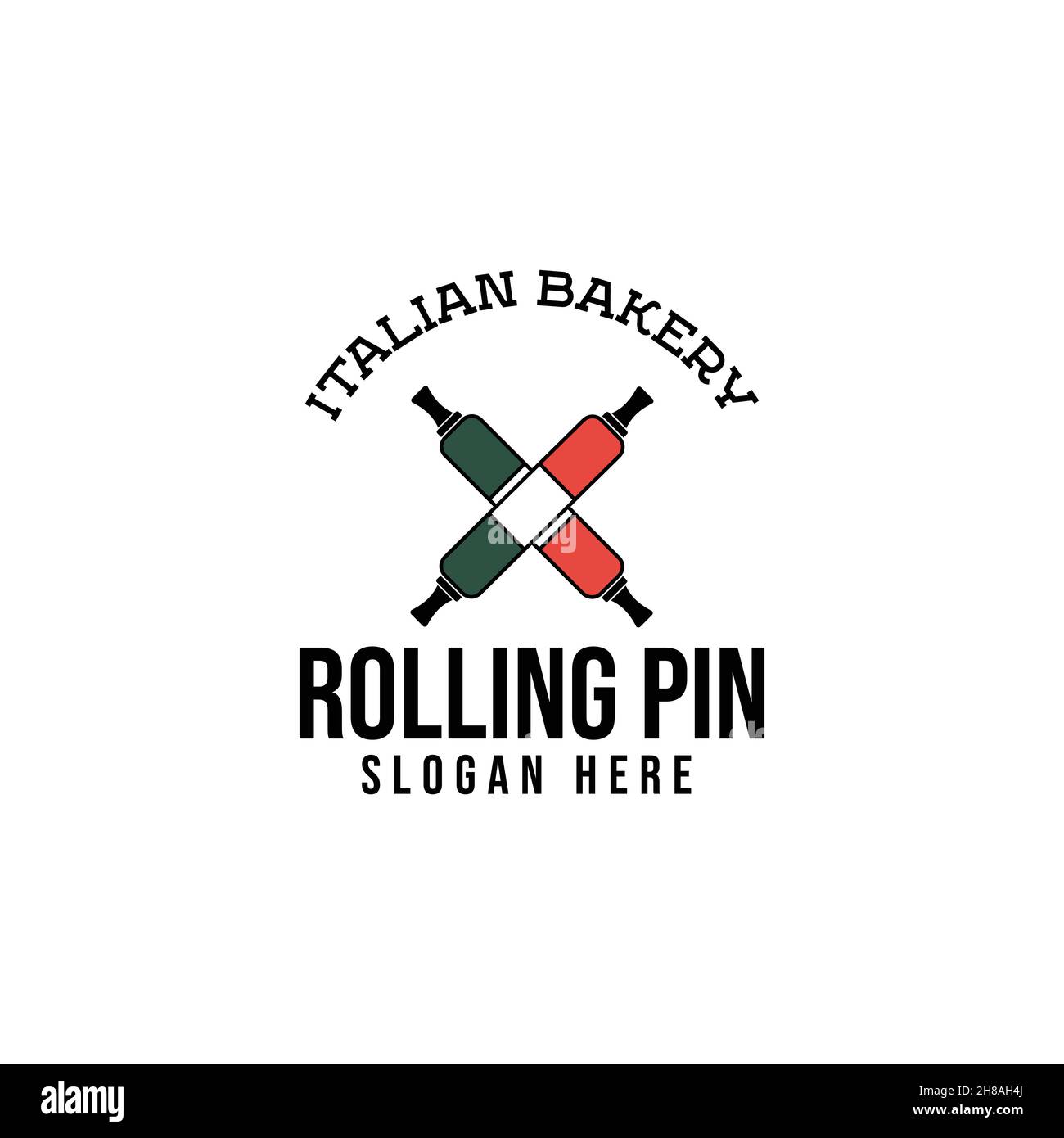 rolling pin, vintage bakery logo Ideas. Inspiration logo design