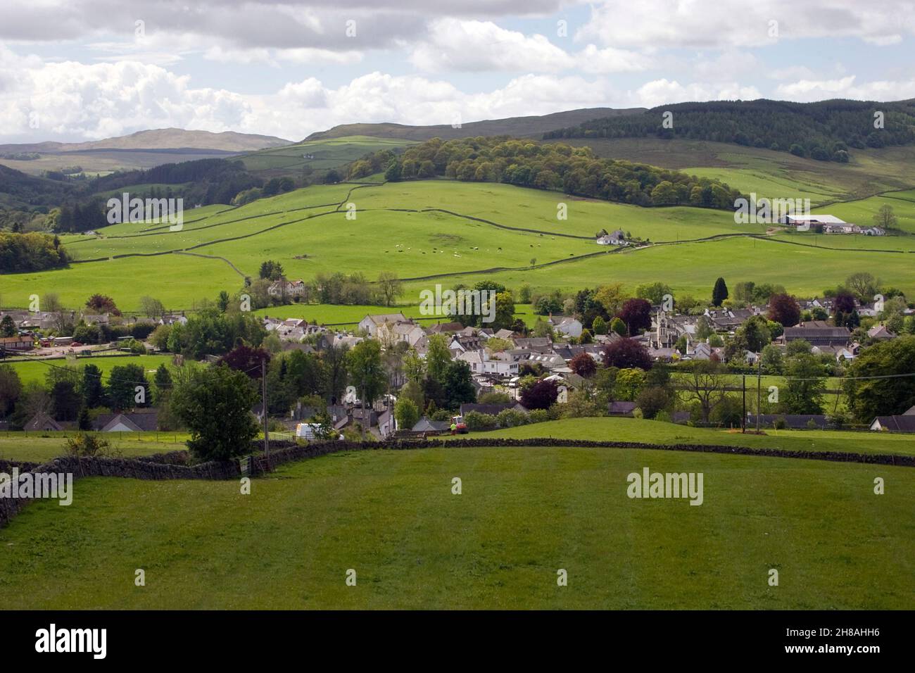 the village of Moniaive, Dumfries & Galloway, Scotland Stock Photo