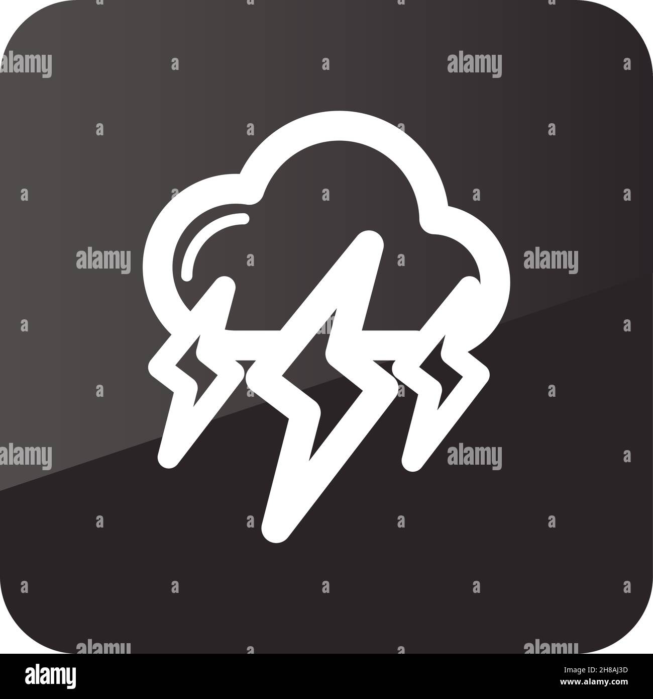 Storm icon vector vectors hi-res stock photography and images - Alamy