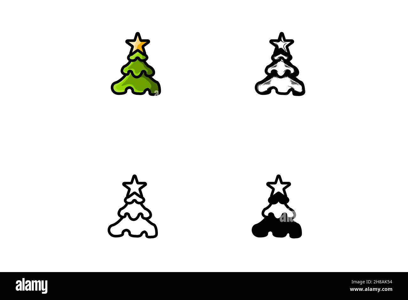 christmas-tree-template-vector-design-vector-illustration-stock-vector
