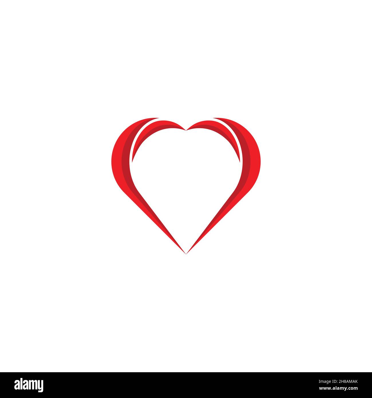 Heart in 3D, heart, love, gift, logo Stock Vector Image & Art - Alamy