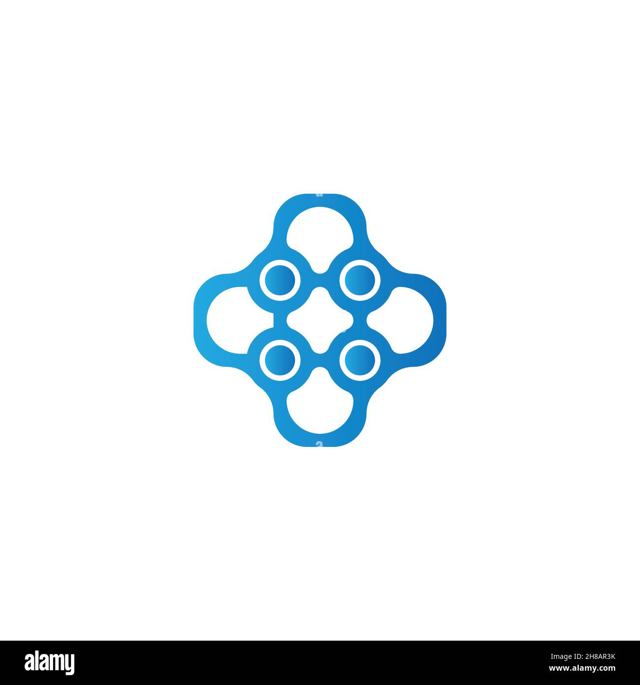 Medical technology, healthcare logo Ideas. Inspiration logo design