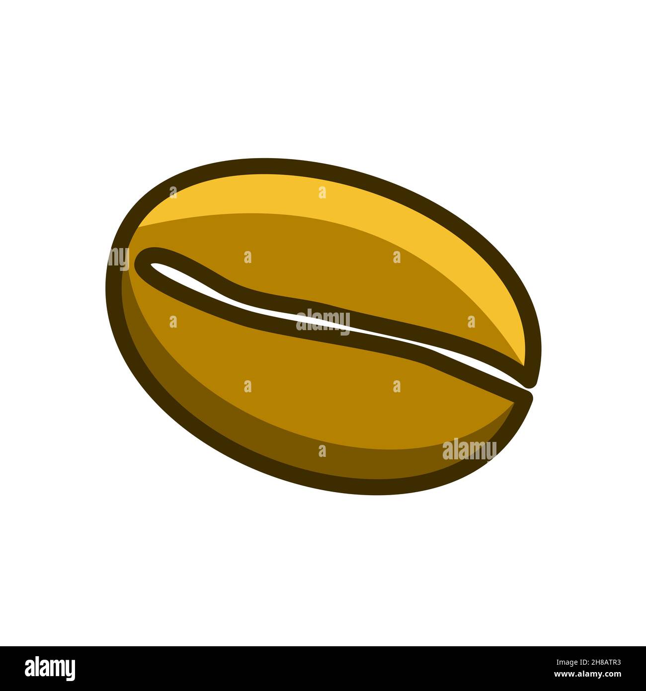 coffee bean icon vector illustration isolated on white background Stock ...