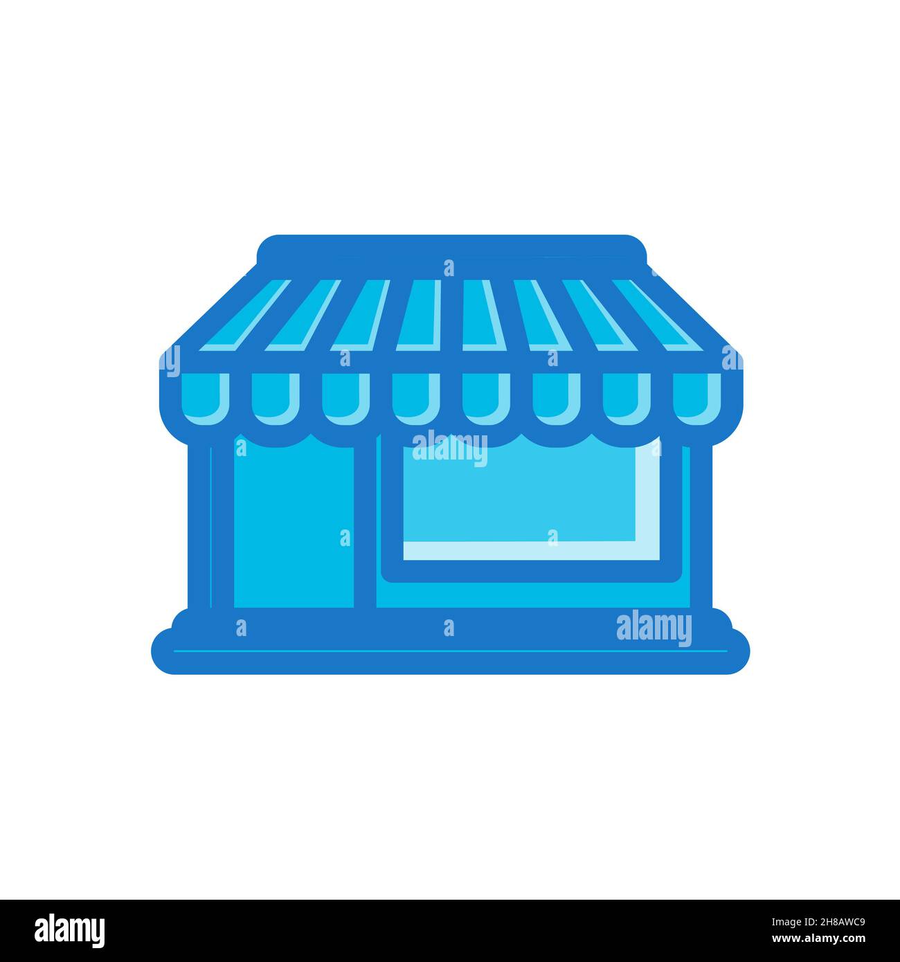 shop building icon vector illustration isolated on white background ...