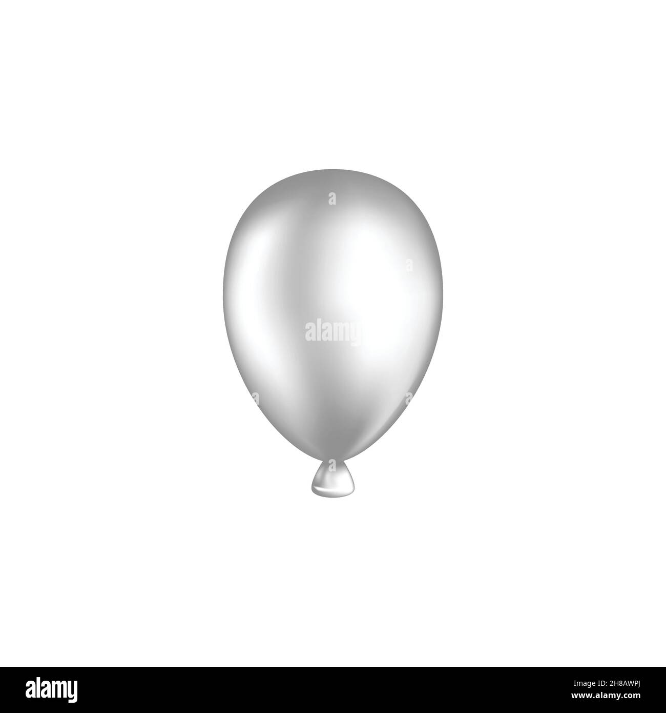 balloon white vector illustration. isolated on white background Stock ...