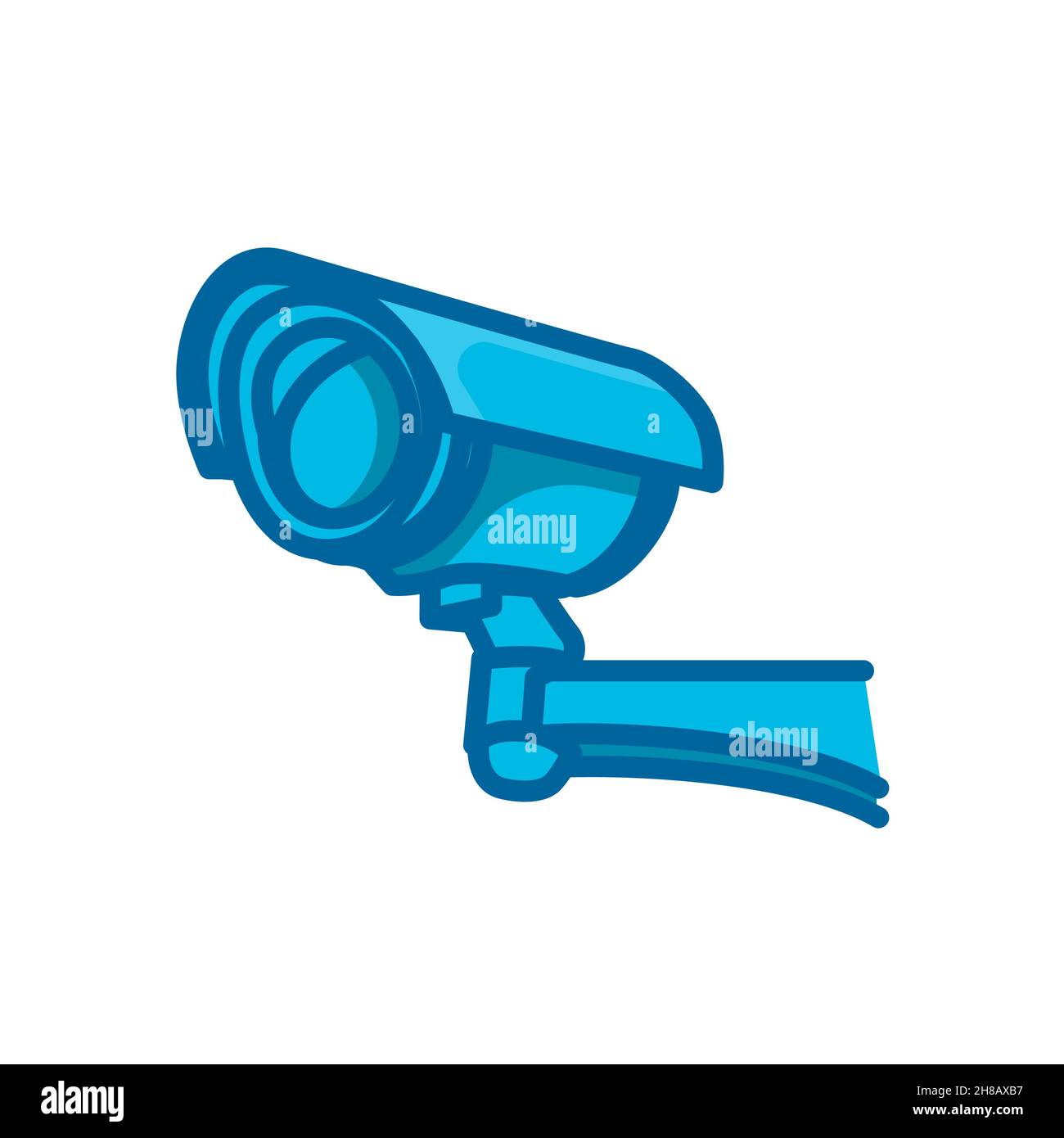 cctv camera icon vector illustration isolated on white background Stock Vector