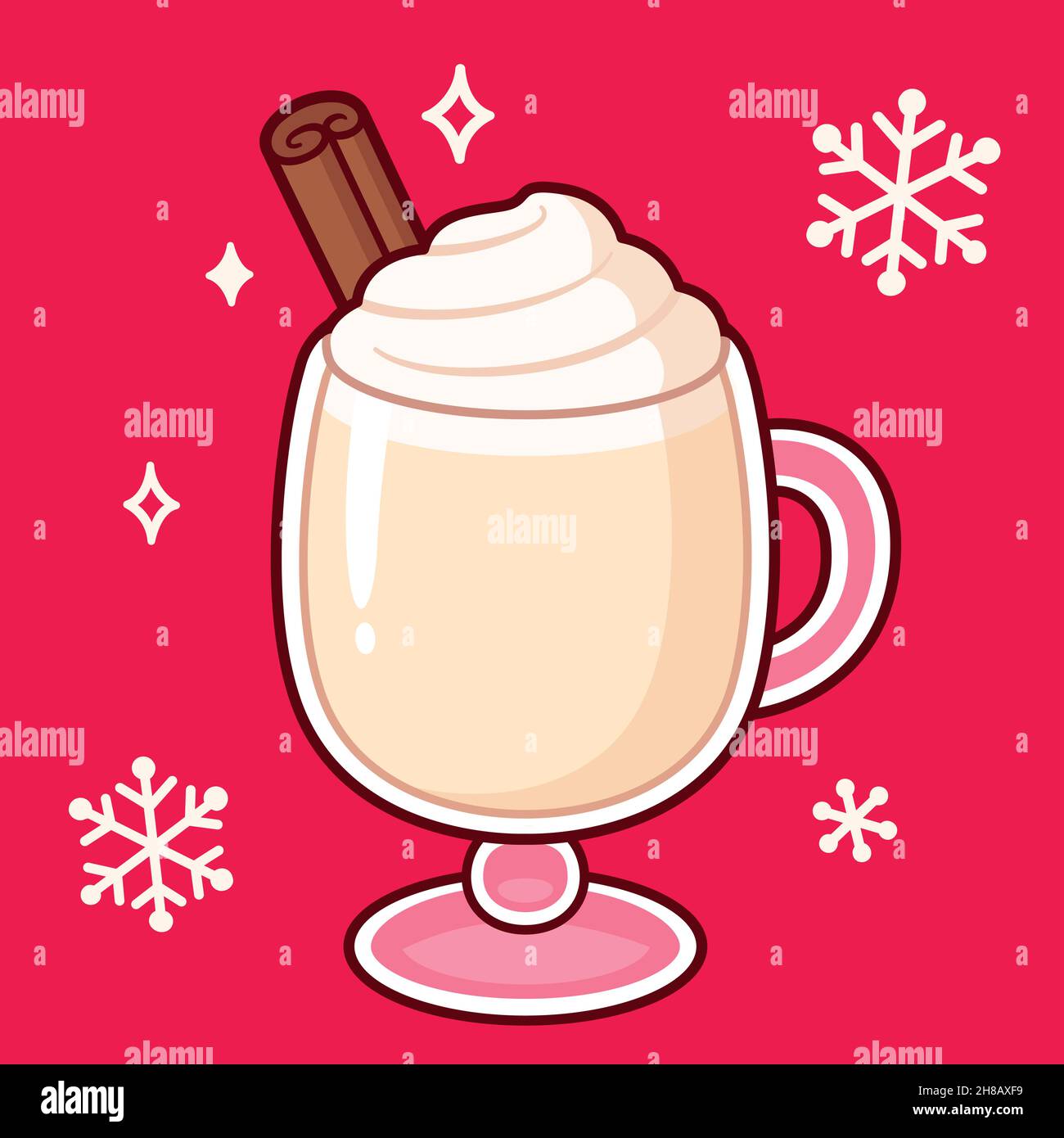 Eggnog clip art hi-res stock photography and images - Alamy