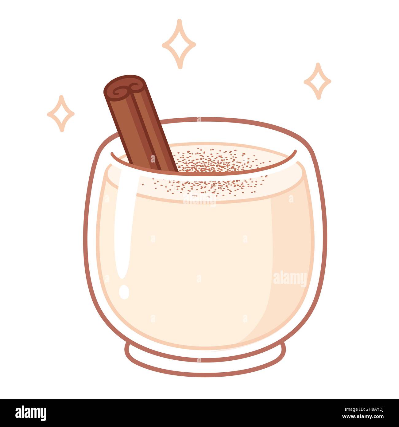 Coquito, traditional Puerto Rican Christmas drink similar to eggnog