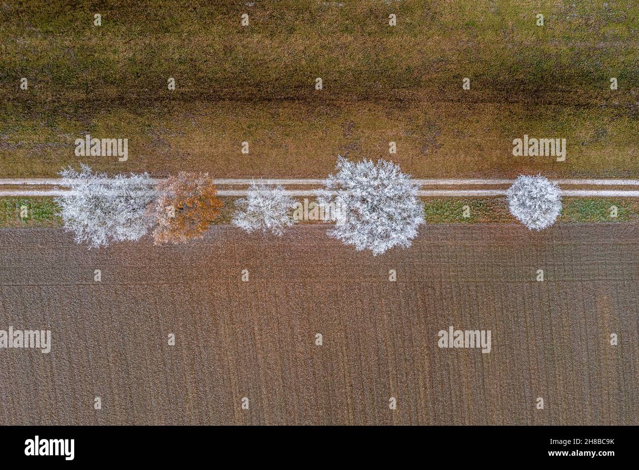 Aerial top down shot white hi-res stock photography and images - Alamy