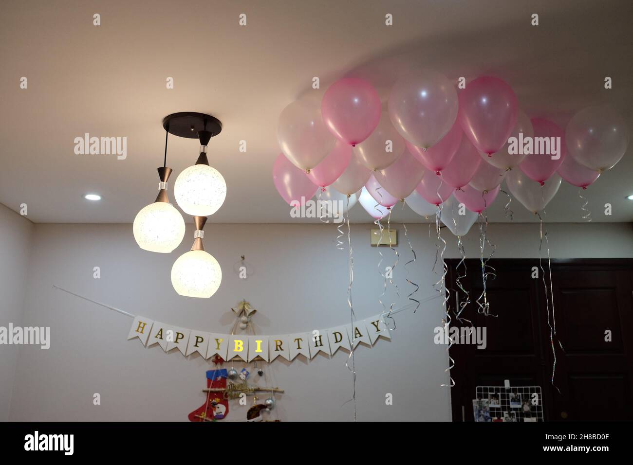 Ceiling decoration for birthday hi-res stock photography and images - Alamy