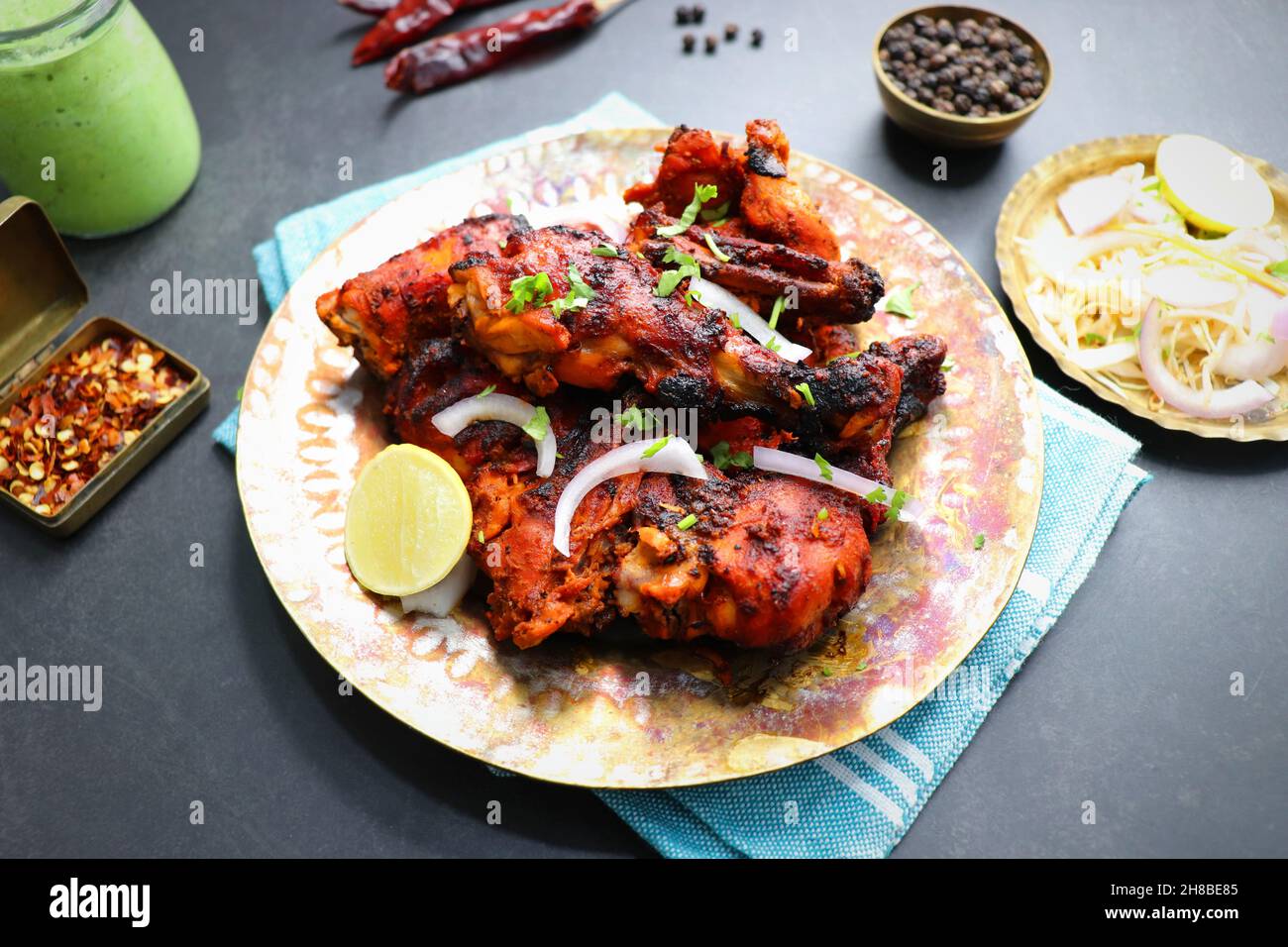 Tandoori chicken is a popular roast chicken recipe from India. Tandoor
