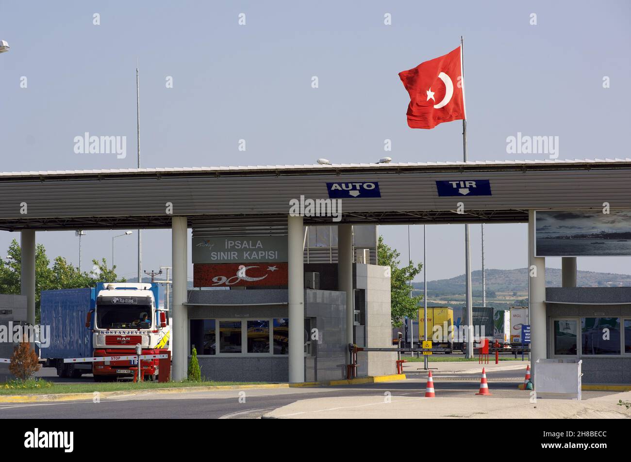 Ipsala customs buildings Turkey border with Greece Stock Photo Alamy