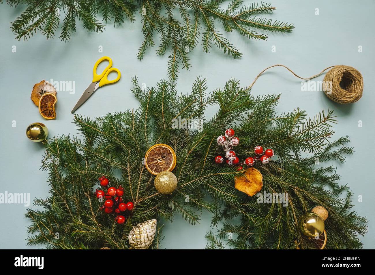 Top view composition handmade hi-res stock photography and images - Alamy