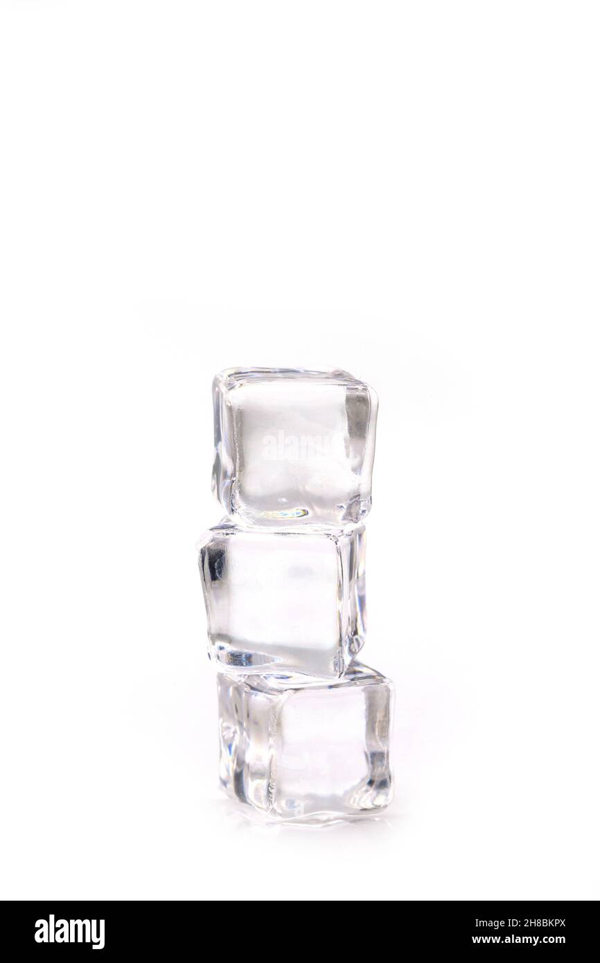 ice cube isolated on white background Stock Photo - Alamy