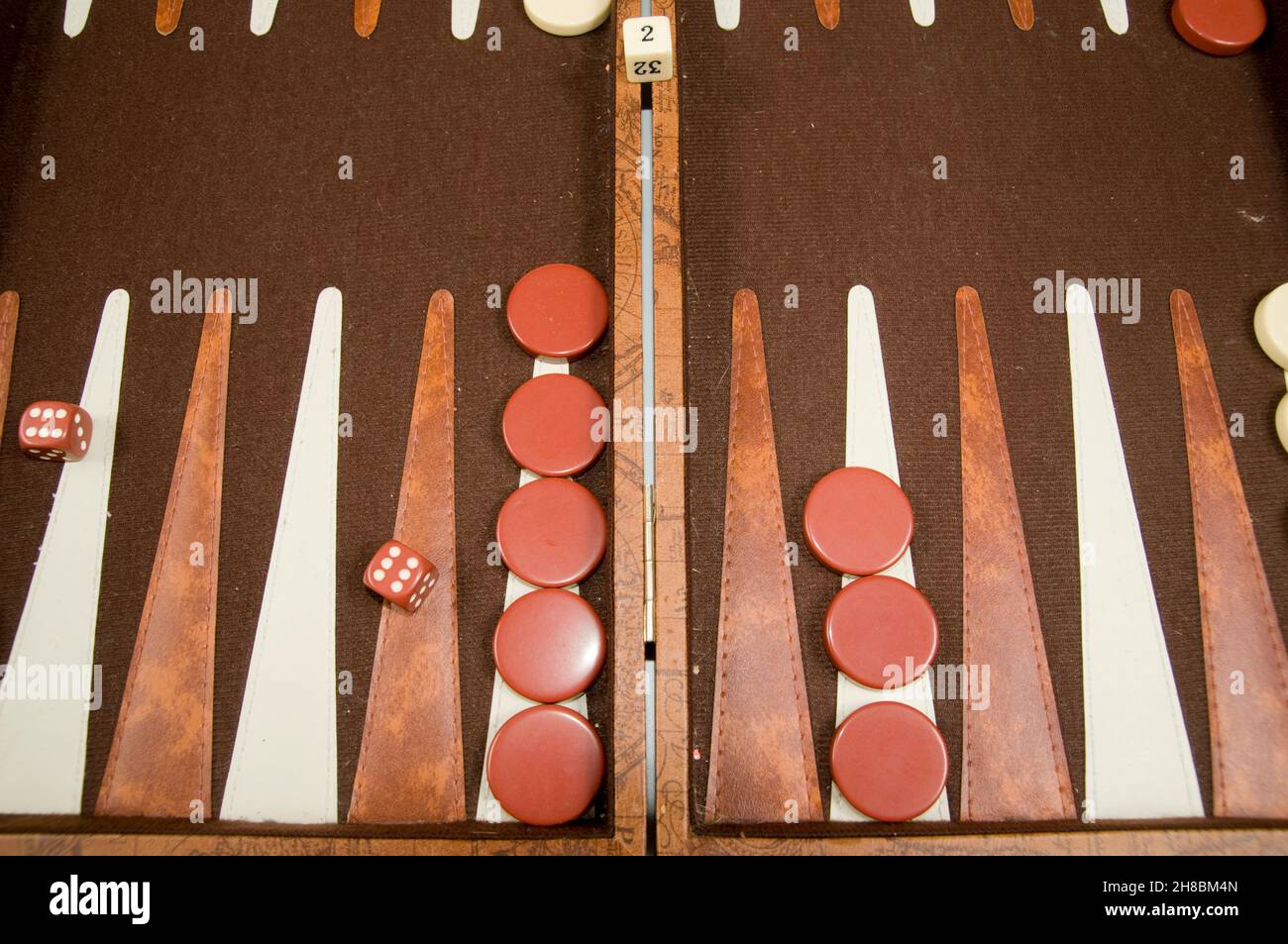 Backgammon board game Stock Photo