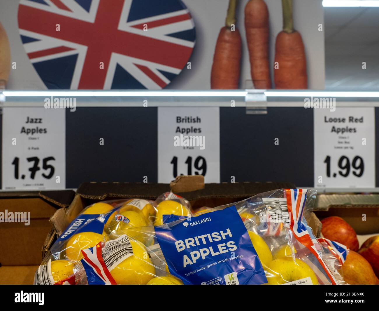 British produce for sale at the Tottenham Hale Lidl store Stock Photo Alamy