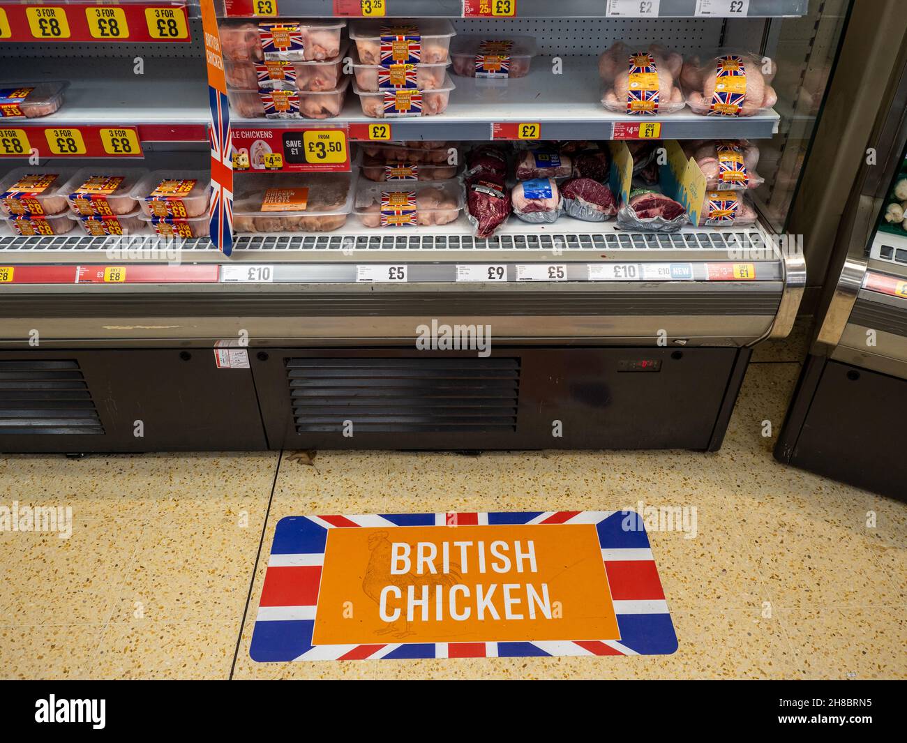 BRITISH CHICKEN for sale at a Lidl store in Romford, Essex Stock Photo Alamy