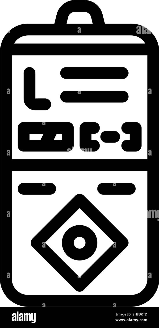 shutter release remote control line icon vector illustration Stock ...