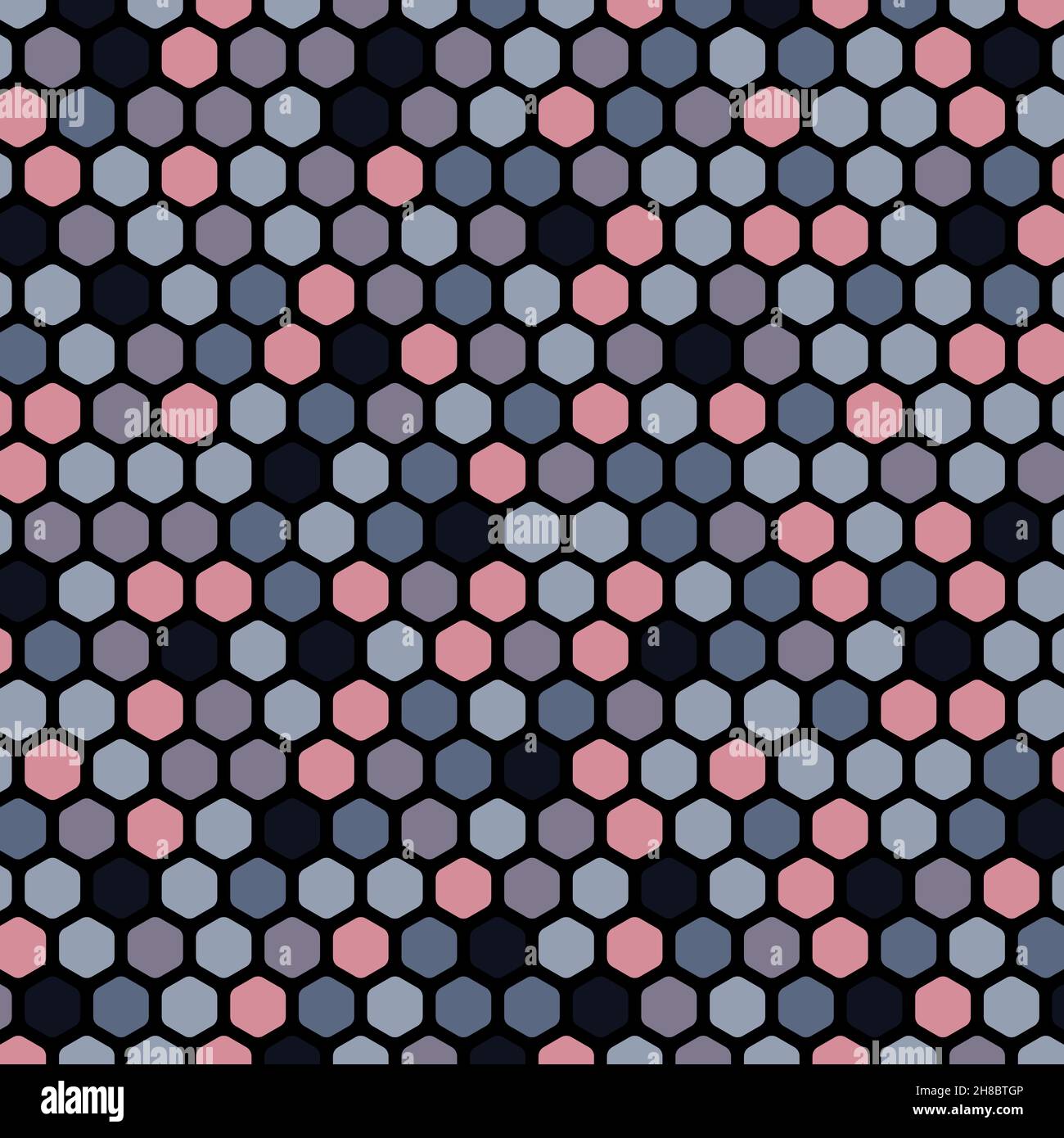 Abstract hexagonal pattern design overlapping design artwork decorative. Cover style of minimal background. Illustration vector Stock Vector