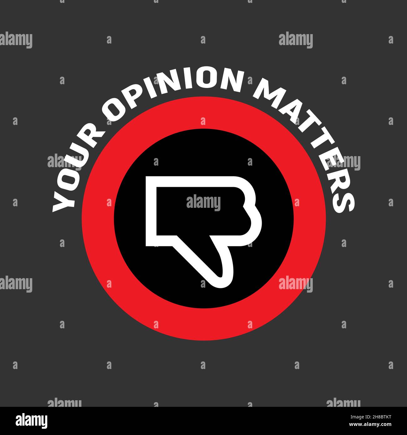 dislike sign with slogan concept of cancellation of dislikes in social media and community users protest. Stock Vector