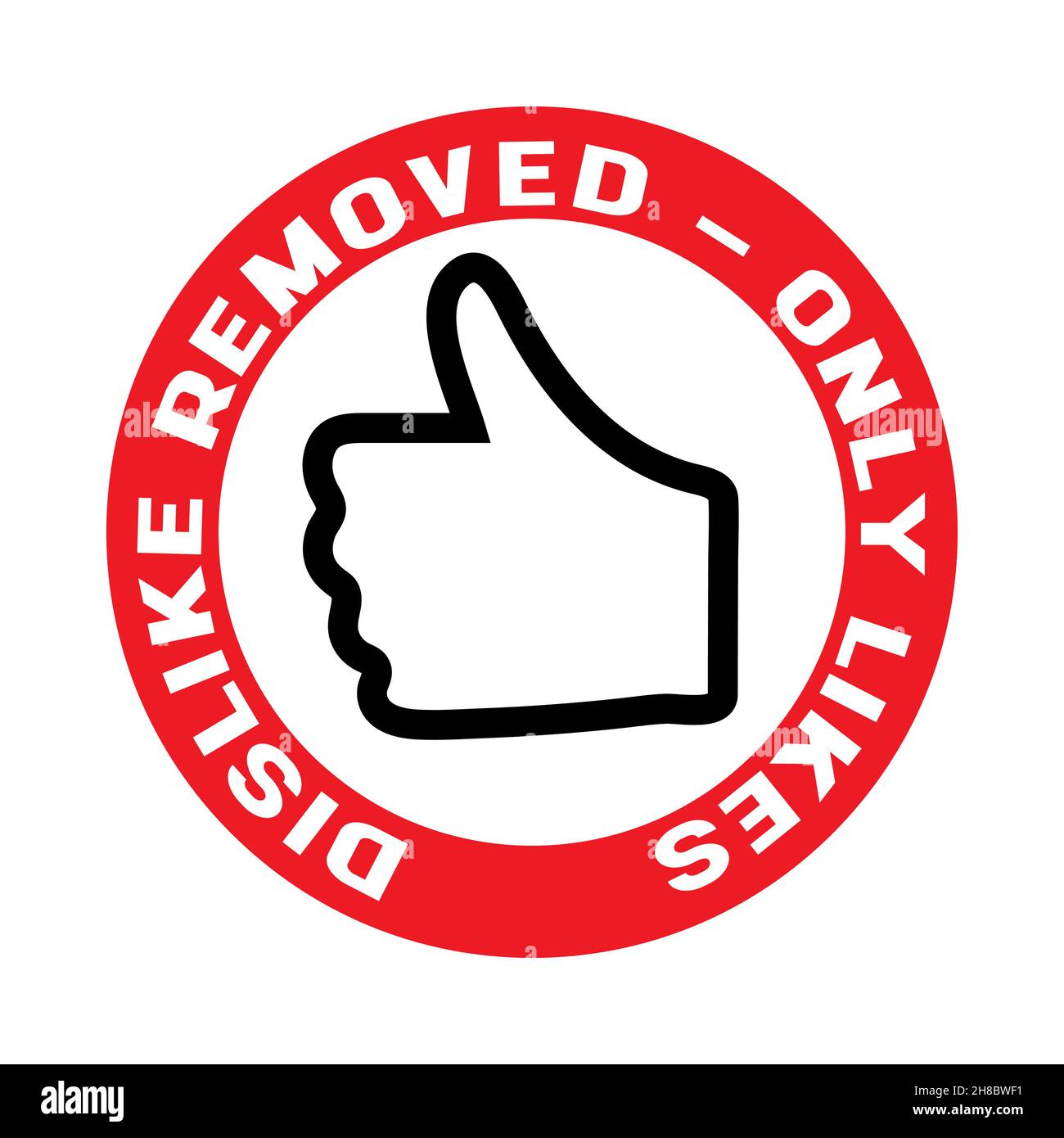 Like gesture sign social Stock Vector Images - Alamy
