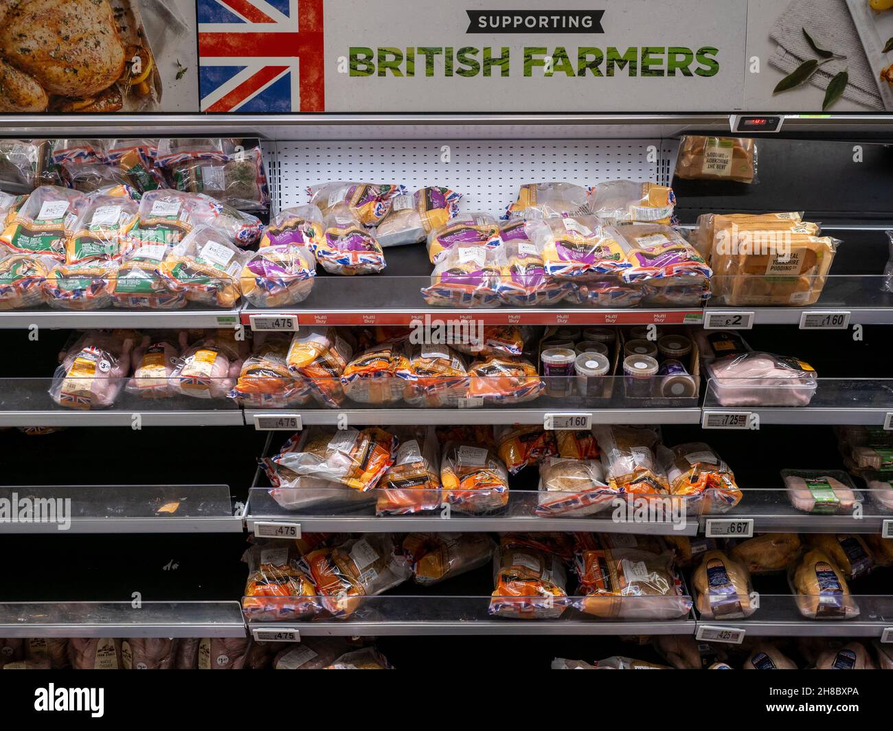 British produce for sale at Asda Stevenage Supercentre. Photographer