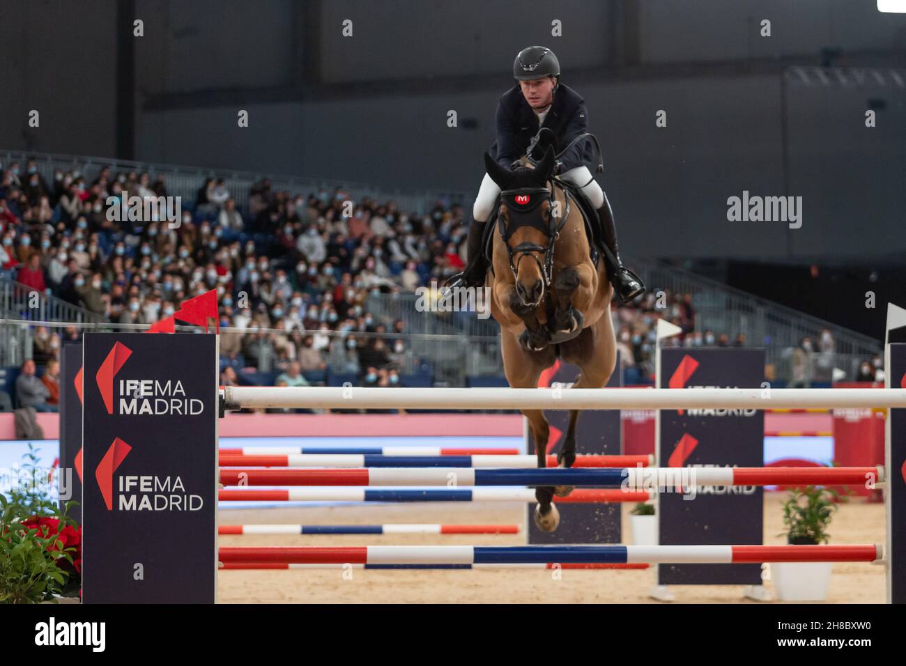 Madrid, Spain. 28th Nov, 2021. Gerrit Nieberg during FEI Dressage World Cup Short Grand Prix Grupo Eulen Trophy at Ifema Madrid Horse Week celebrated in Madrid. Nov 26th 2021 (Photo by Juan Carlos García Mate/Pacific Press) Credit: Pacific Press Media Production Corp./Alamy Live News Stock Photo