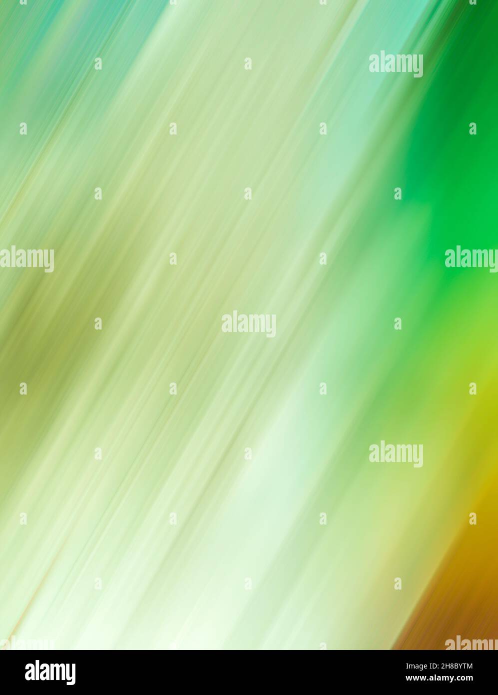 Abstract gradient green yellow blurred diagonal lines background Stock Photo