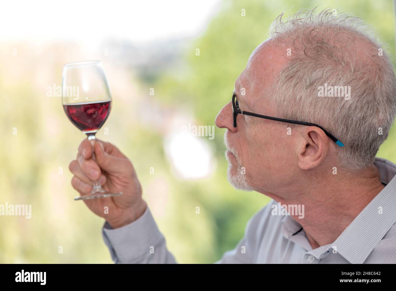 Sommelier concept senior man hi-res stock photography and images - Alamy