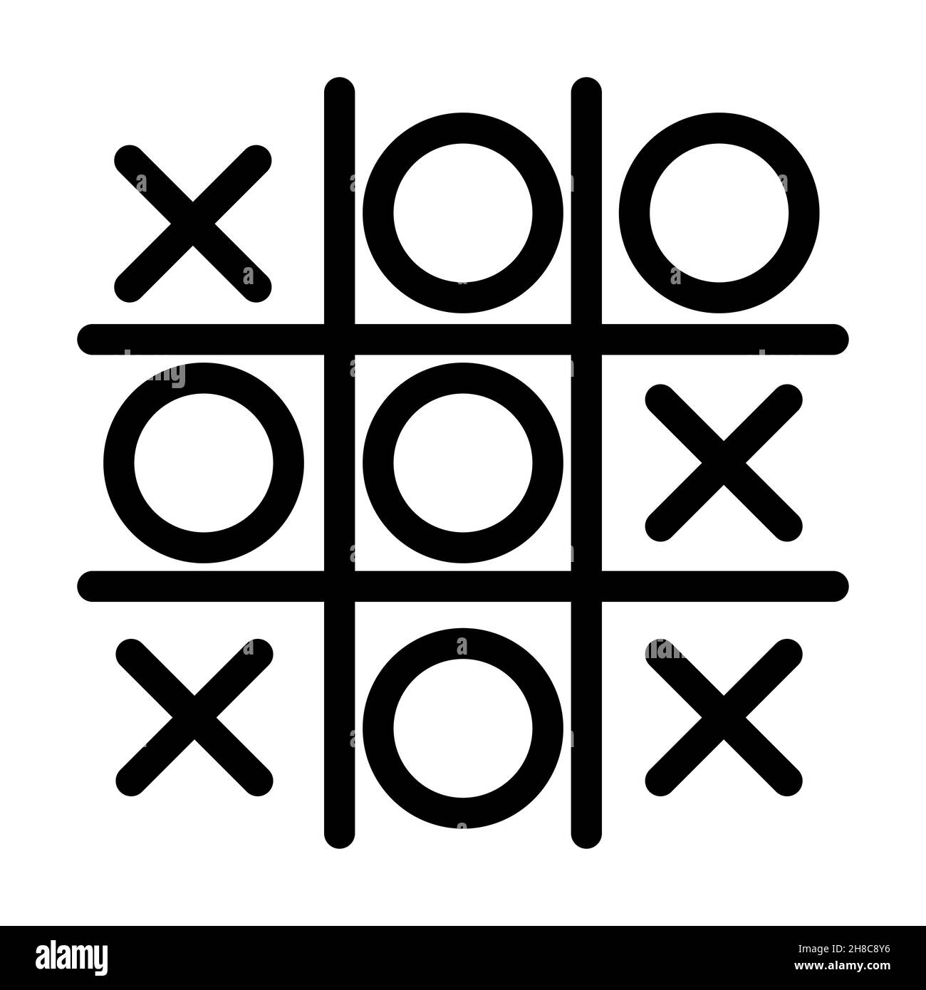 Jogo de Tic Tac Toe imagem vetorial de viktorijareut© 129247640