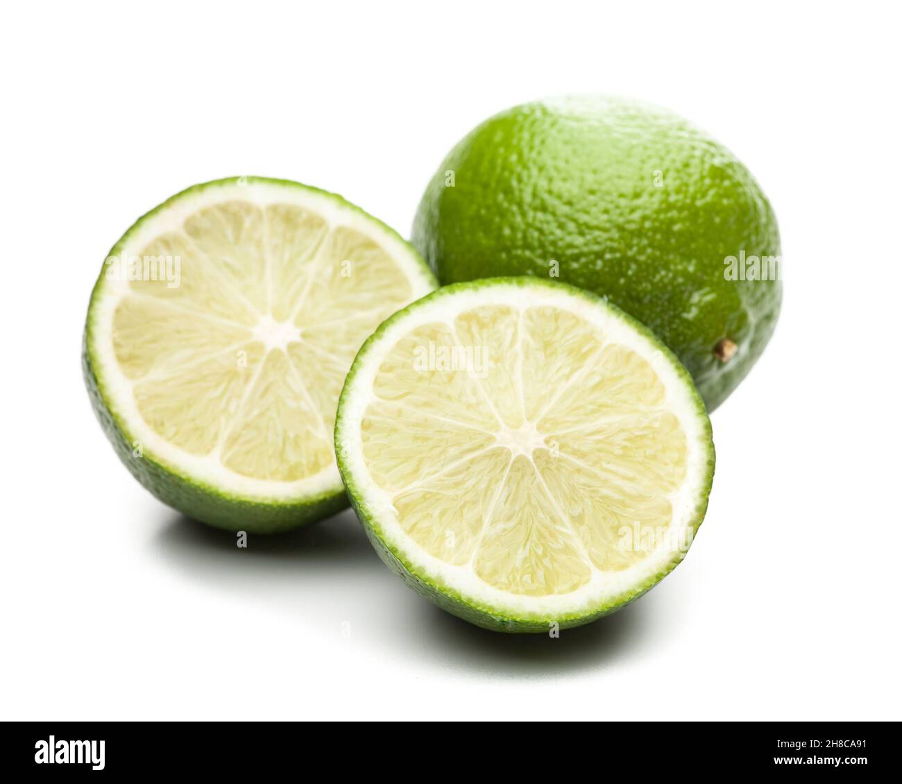 Lime isolated on white background Stock Photo