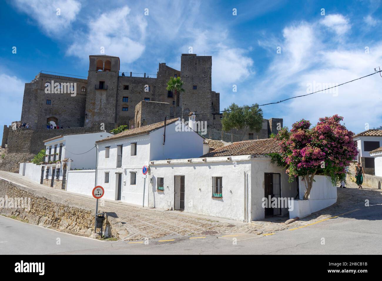 Castellar Castle of Castellar de la frontera in the province of Cadiz, Spain ...