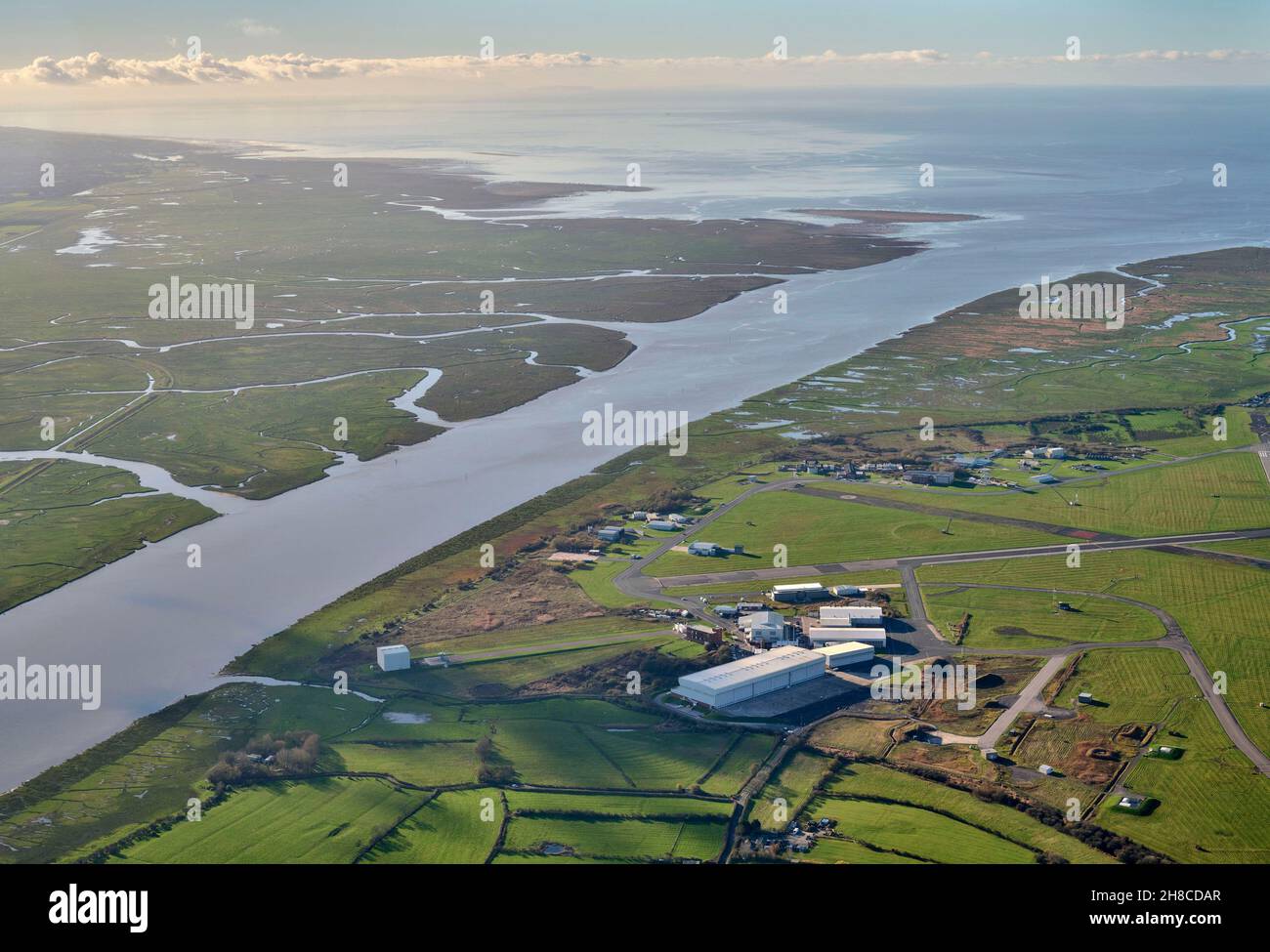 The Ribble Estuary, Lancashire west coast, north west England, UK Stock Photo