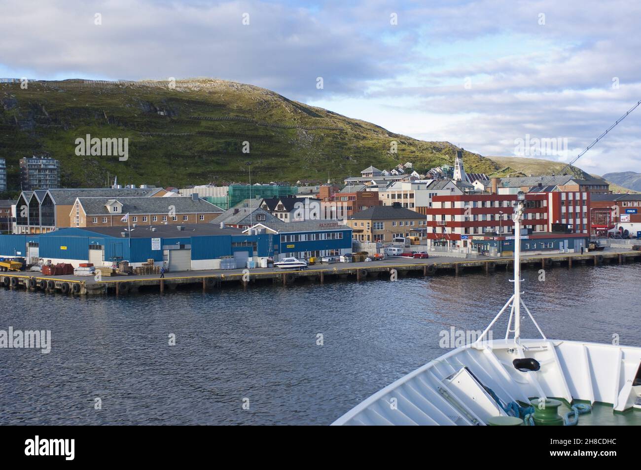 harbour of Hammerfest, Norway, Kvaløya, Hammerfest Stock Photo