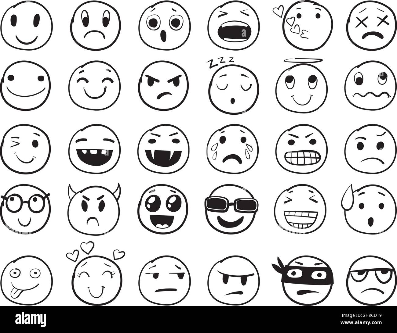 emotion smiley faces coloring pages