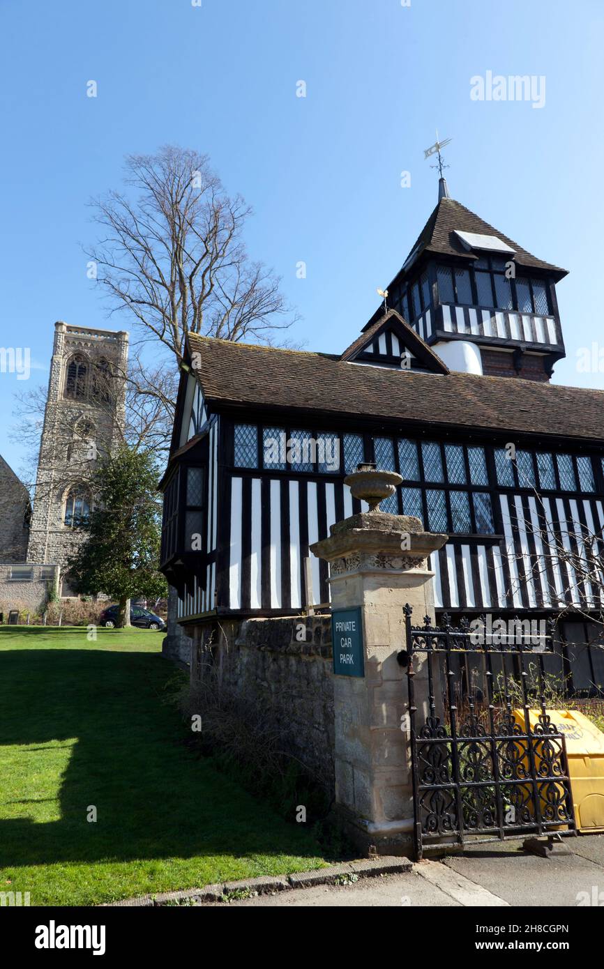 Spring time view of Brenchley Gardens and the Chillington Manor section of the Maidstone Museum