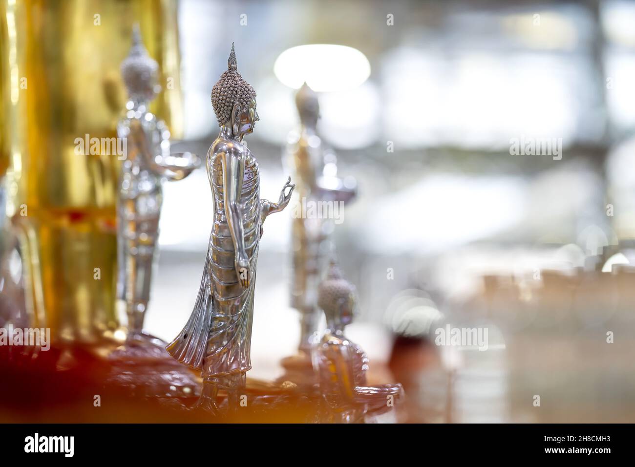 Buddha statue of pure gold at temple of gold buddha hi-res stock ...