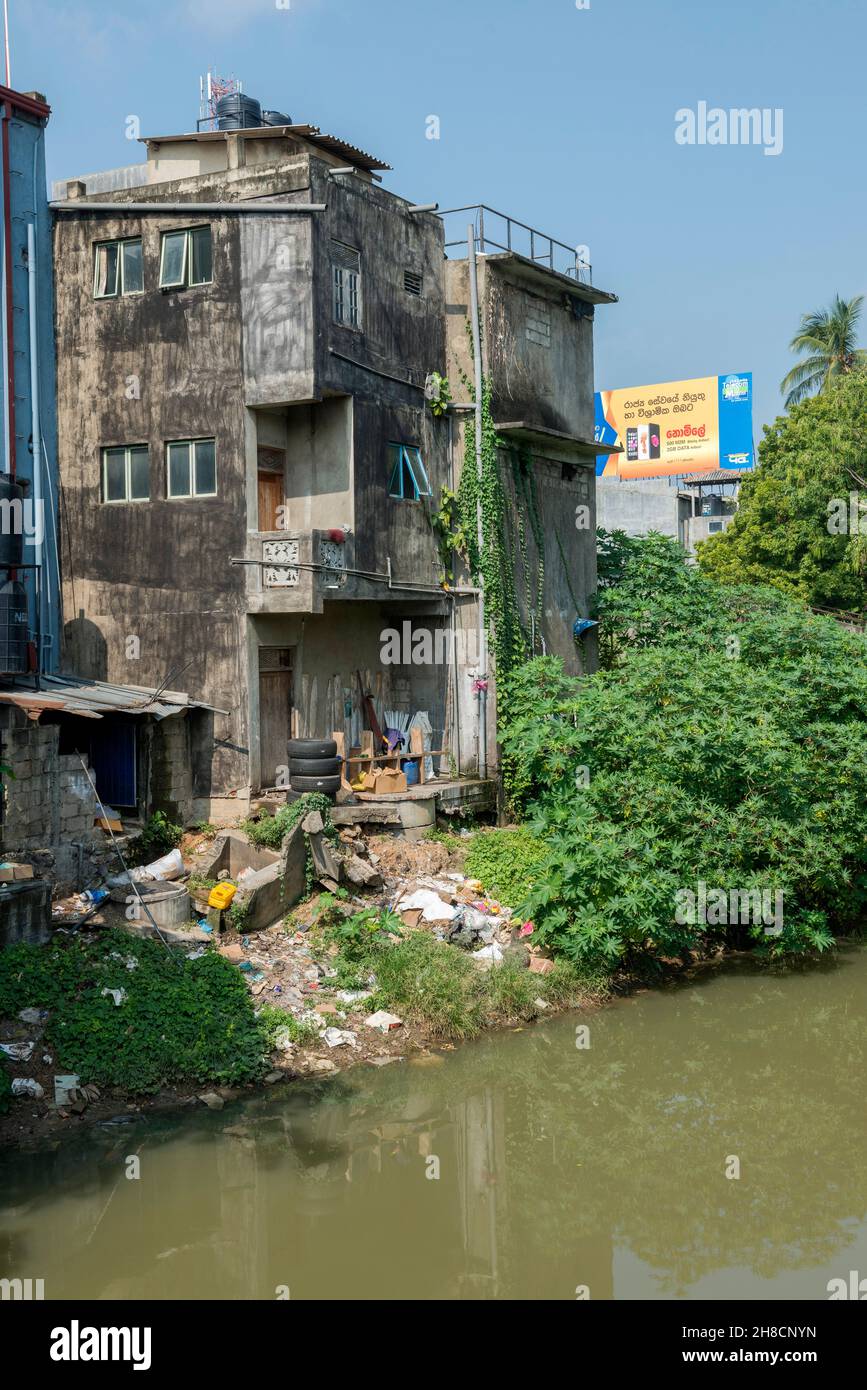 Sri Lanka, Southern Province, Sud du Sri Lanka, Süd Sri Lanka, Tangalle, ville, Staadt, déchet, Abfall, garbage Stock Photo