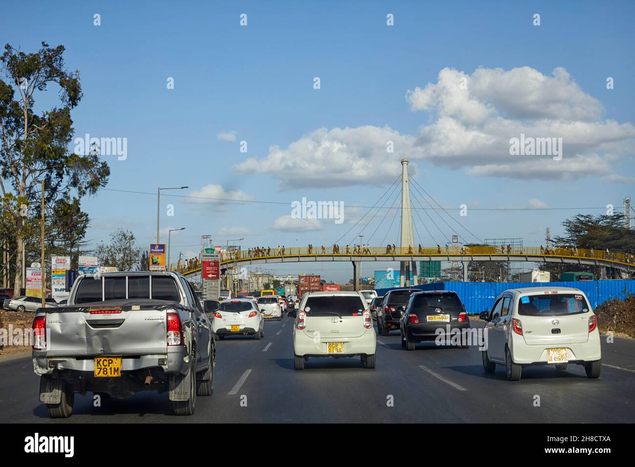 Nairobi traffic jam Kenya Africa Stock Photo