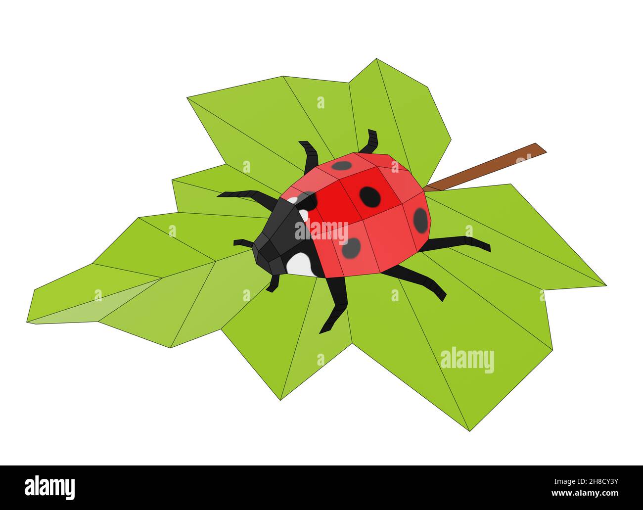 Bug low poly hi-res stock photography and images - Alamy