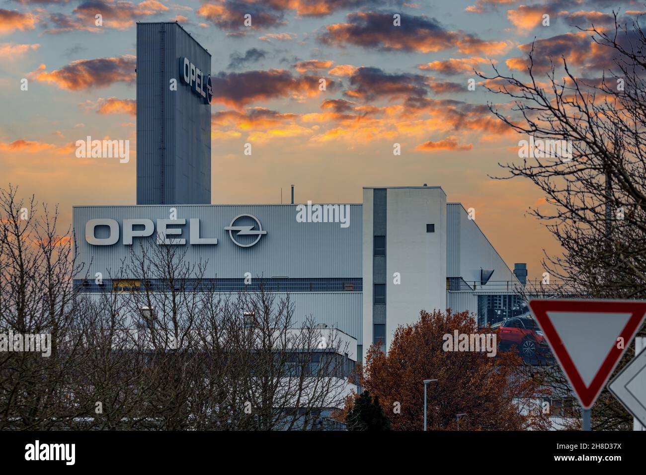 The Opel car factory in Eisenach Thuringia Stock Photo